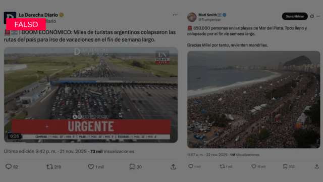 No es actual: el video del “boom turístico” que volvió a circular es de 2021